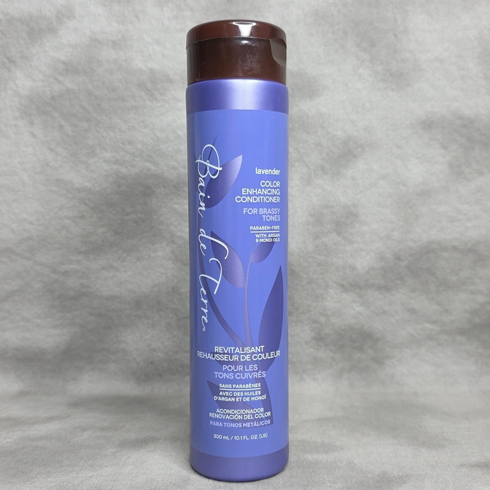 Bain De Terre Lavender Color Enhancing Conditioner for Brassy Tones 10.1 fl oz